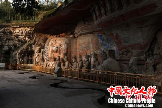 世界文化遗产重庆大足石刻卧佛一期修复通过竣工验收