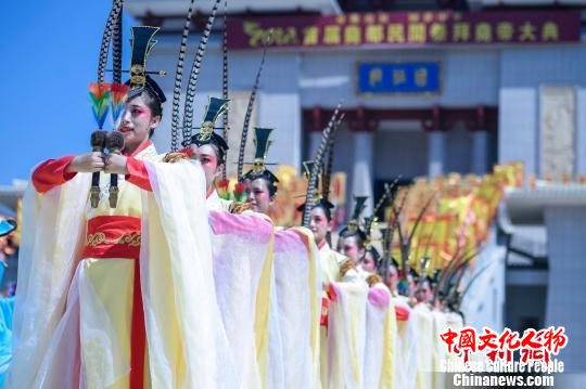 再现“中华第一祭典”传统文化 任丽娜 摄